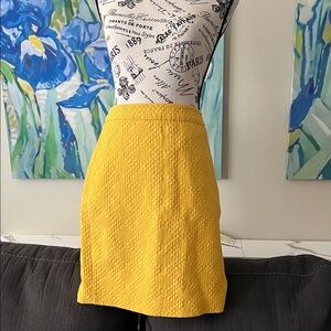 Banana Republic Yellow Mini Skirt